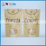 Custom Making Special Window Kraft Paper Brown Bag Printed Paper Kraft Bag Logo for Fruit Chips thumbnail-2