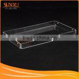 Hotel Use Transparent Food Tray Acrylic Durable Pallet