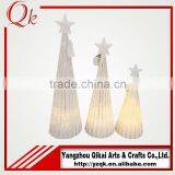 Good Looking Glass Led Christmas Tree With Star on the Top for Home Decoration