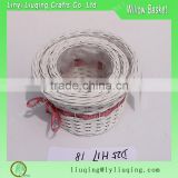 hot sale 3 set willow flower basket with ribbon