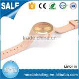 New Arrival Colourful Silicone Banded Waterproof Quartz Lady Watch thumbnail-2