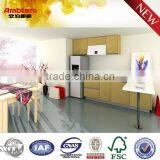 Yellow Oak Veneer Kitchen Cabinet With Bar thumbnail-1