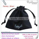 Cotton Muslin Drawstring Bag