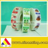 xiamen food adhesive sticker label sticker food warning adhesive