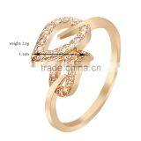 Cute Two Simple Leafs Shaped Women Ring Lovely Gift for Girlfriend thumbnail-4