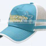 Embroidery 100% Cotton Fashion Mesh Caps