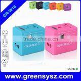 GR-W18 Corporate Gift Universal Electric Travel Adapter With 2 Usb Ports for Traveling thumbnail-3
