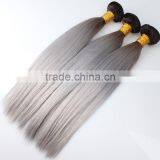 Grey and Black Ombre Hair Extensions Laser Hair Removal Machine 100% Peruvian Hair Quality Choice thumbnail-1