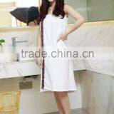 White Cotton Bath Towel Velour Body Warp Good Absorption Towel thumbnail-4