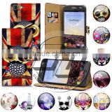 mobile phone accessory for wiko stairway case, wallet stand printed pu leather flip case for wiko stairway