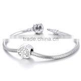 Tree Of Lilfe Bead Jewelry Design 925 Silver Charm Beads Bracelet thumbnail-2