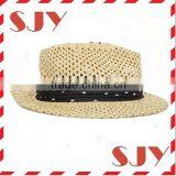 Cheap Wholesale Promotional Custom Printted Logo Straw Hats thumbnail-2