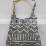 Wholesale Shopping Tote Cotton Bag With Leather Handle thumbnail-1