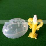 BPA Free Silicone Baby Toothbrush Banana Teether Toys, Baby Banana Teething Toothbrush for Infants thumbnail-4