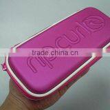 GC- Pink Leather Cover Embossed Logo Pressing Mould Eva Case for Pencil Case thumbnail-4