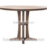 Factory Price Round Table Top Wooden Modern Restaurant Dining Table thumbnail-1