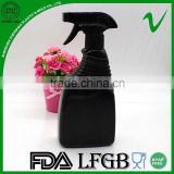 shampoo black plastic bottles rectangular cheap with trigger spray household