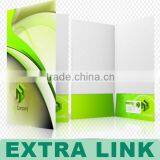 High Quality Fashion a4 a5 Leather Folder Pu Folder Black Brochure Production And Print thumbnail-1