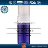 120ml Round Shape Blue PET Lotion Bottle With White Foam Pump, Lotion Bottle Manufacturer thumbnail-1