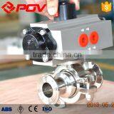 Food Grade Flange Sanitary Pneumatic Ball Valve Dn50 thumbnail-5