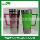 High Quality Stainless Steel Coffee Mug, Insulated Coffee Mug With Handle and Lid thumbnail-1