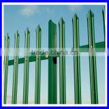 Steel Triple Pointed Top Pales Powder Coated Palisade Fencing