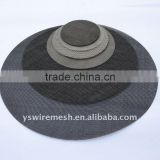 round shape metal filter/black wire mesh filter/round iron black mesh