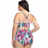 Plus Size Sexy Open Girl Monokini Swimwear thumbnail-2