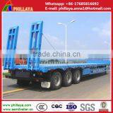 3 Axles FUWA Axles Heavy Machine Transport 80 Tons Gooseneck Low Bed Semi Truck Trailer thumbnail-6