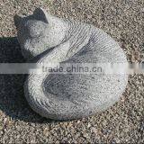 Garden Granite Stone Sculpture Cat thumbnail-1