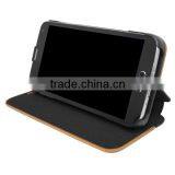 OEM Flip Wood Leather Cell Phone Case for Samsung S5 thumbnail-6