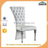 unique leg stainless steel dining chair with high density foam A67