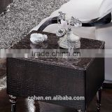 modern design side/corner tables furniture with high end stainless steel legs