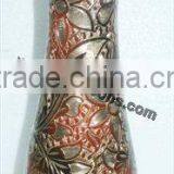 Decorative Metal Vase Hand Made | METAL FLOWER VASE IN HAMMERED thumbnail-1