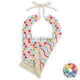Infant And Toddler Cheap Printing Bandana Two Sides Tassel Bibs For Baby thumbnail-1