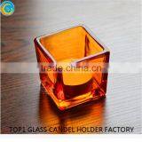 Sprayed Squre Glass Decor Wedding Table Decorations thumbnail-5