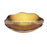 Newest Design Royal Friut /candy/ Ash Plate/ High Quality Glass Centerpiece Crystal Fruit Plate/ Ashtray BHL-P22 thumbnail-1