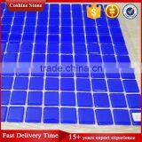 Deep Blue Pure Color Cheap Glass Tile Pool Mosaics thumbnail-1
