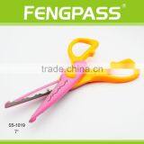 S5-1019 7 Inch 2Cr13 Stainless Steel Blade With Colorful Plastic Handle Art Scissors thumbnail-4
