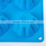 6-Cavity Blossom Cake Wholesale Silicone Chocolate Moulds For Cupcakes Silicone Mold Baking Tools thumbnail-3