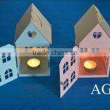 Fashion Little House Heart Metal Candle Holder Iron Lantern Home Decoration Chirstmas Decoration Farol de Metal thumbnail-4