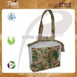 See Through PVC / PP Laminated Jute Bag With Pouch thumbnail-2