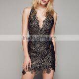New Arrival Sexy Floral Lace Dresses for Women Party Wear 2016 HSd7093 thumbnail-2