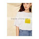 OEM Plain White Woman Fashion Design Custom Printing 100% Cotton Soft Loose Womens t Shirt thumbnail-3