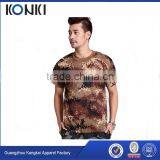 Short Sleeve Camouflage t Shirt 100% Cotton t Shirt for Men thumbnail-1