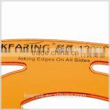 China Manufacture Yellow 3mm Thickness Plastic Inking Edges on All Sides French Curve Ruler thumbnail-2