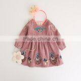 Fashion Kids Dresses Autumn Casual Long Sleeve Embroidered Dress thumbnail-4