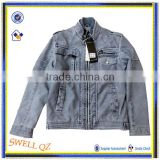 Winter stylish leather jackets, Vintage clothes coat with garment dying