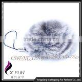 CX-A-54F Hand Made Wholesale Fur Flower Mobile Phone Charm Keychain thumbnail-1