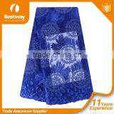 New Design Hot Selling French Net Lace Fancy Beautiful Embroidered Dress French Lace With Stones FL0243 thumbnail-4